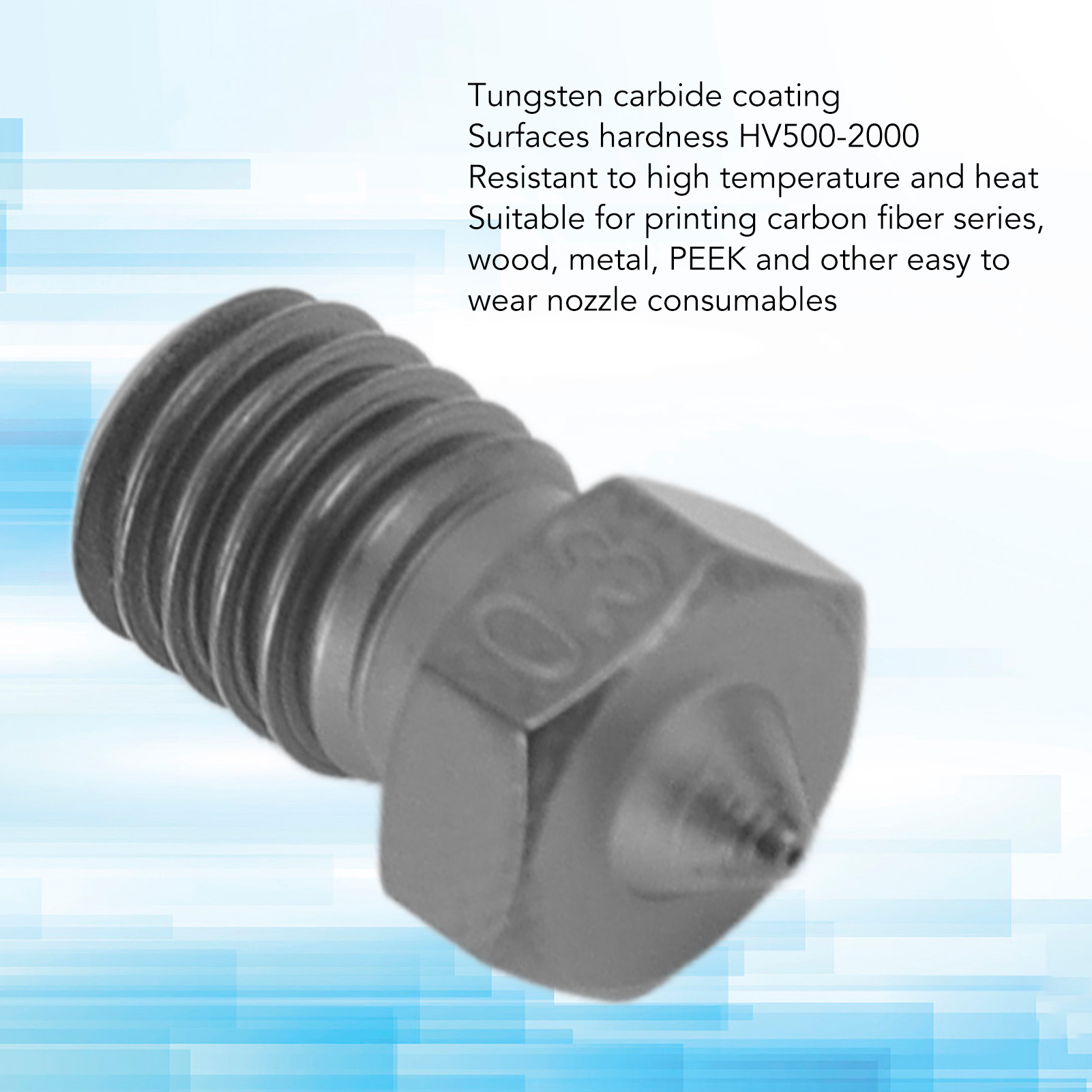 3D Printers Nozzle V6 Extruder - огляд і ціна Nozzle Tungsten