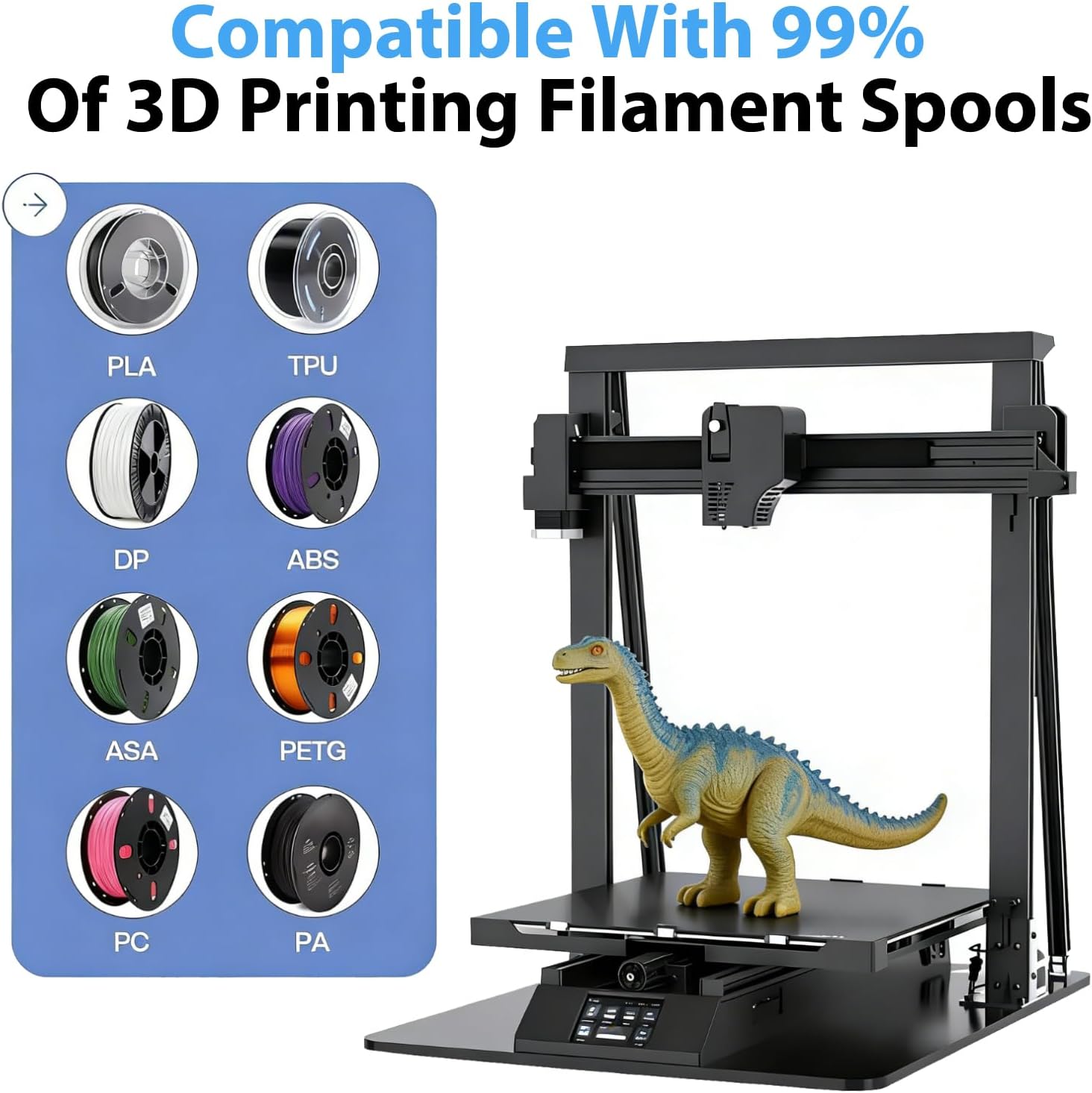 Upgraded 3D Printer Black Fila - огляд і ціна Petg Filament