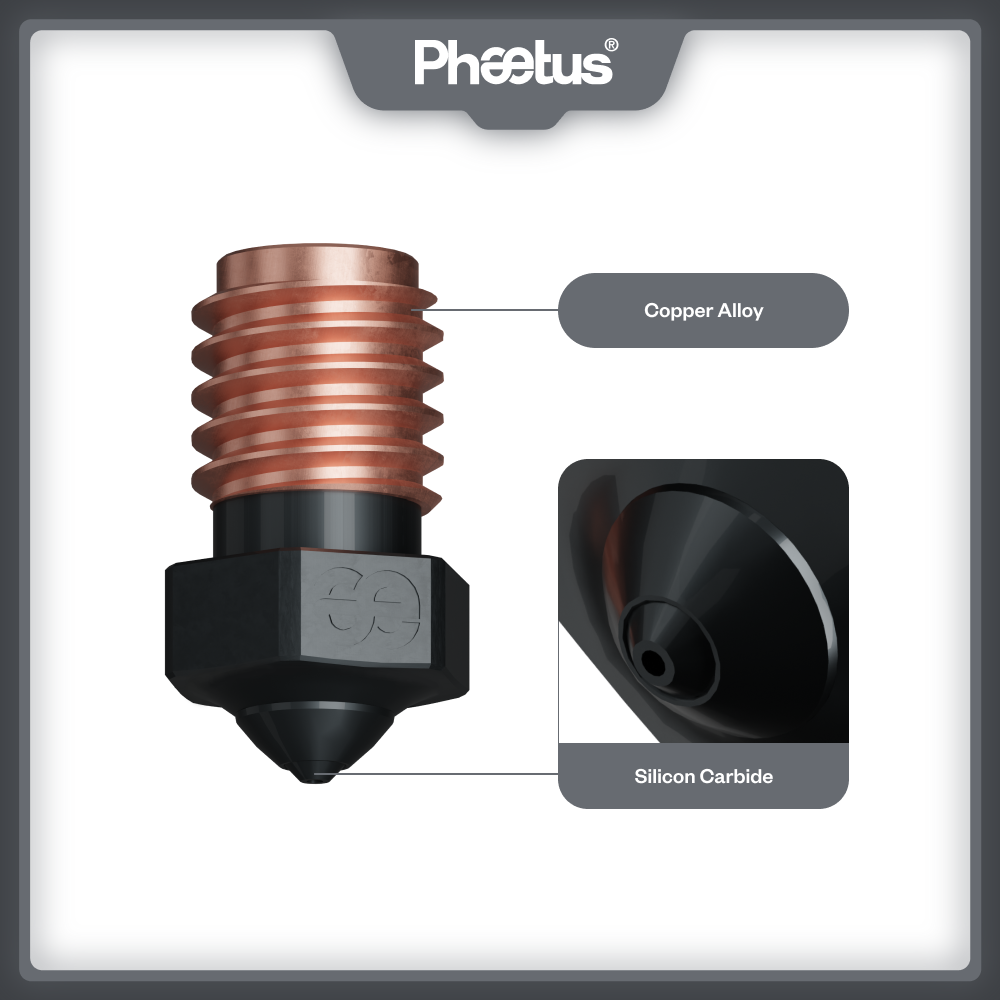 Phaetus Silicon Carbide V6 Noz - огляд і ціна Nozzle Tungsten