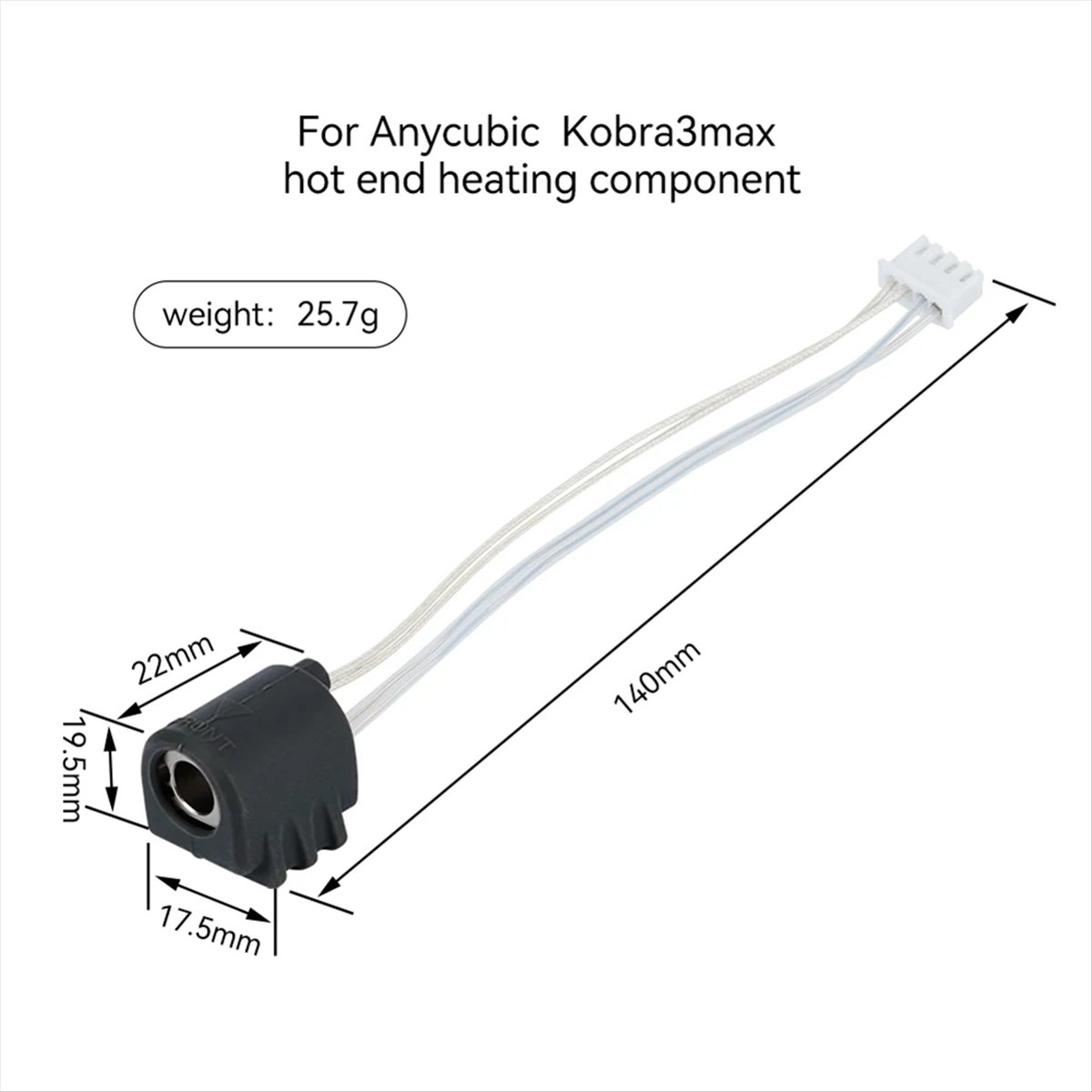A64I For 3 Max Hotend Integrat - огляд і ціна Hotend 0.4Mm