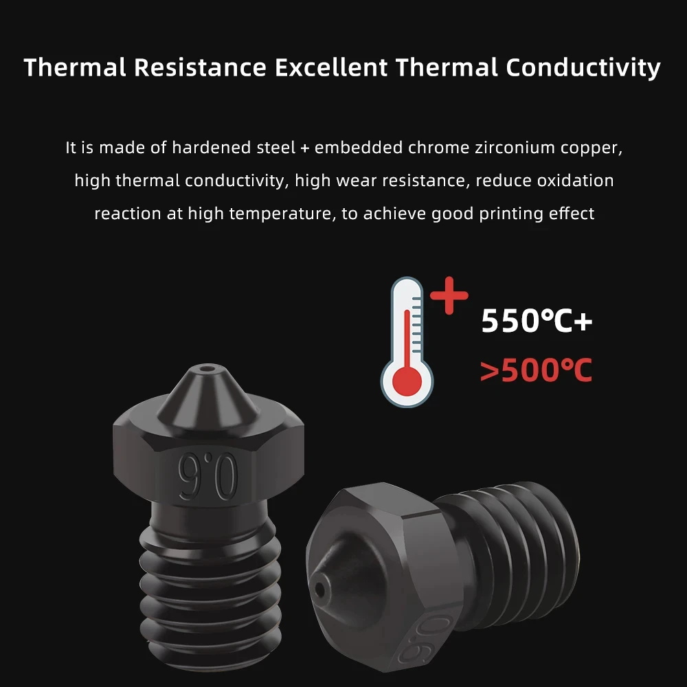 E3D Nozzle 0.2/0.4/0.6/0.8mm H - огляд і ціна Nozzle Tungsten