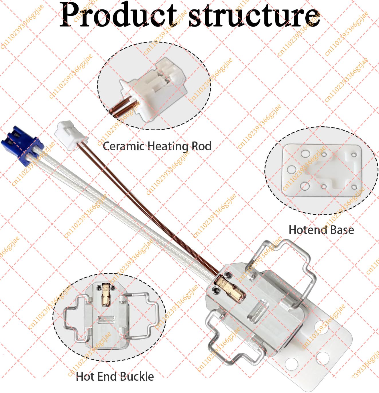 HzdaDeve 0.4 0.6 0.8MM Hotend  - огляд і ціна Hotend Assembly