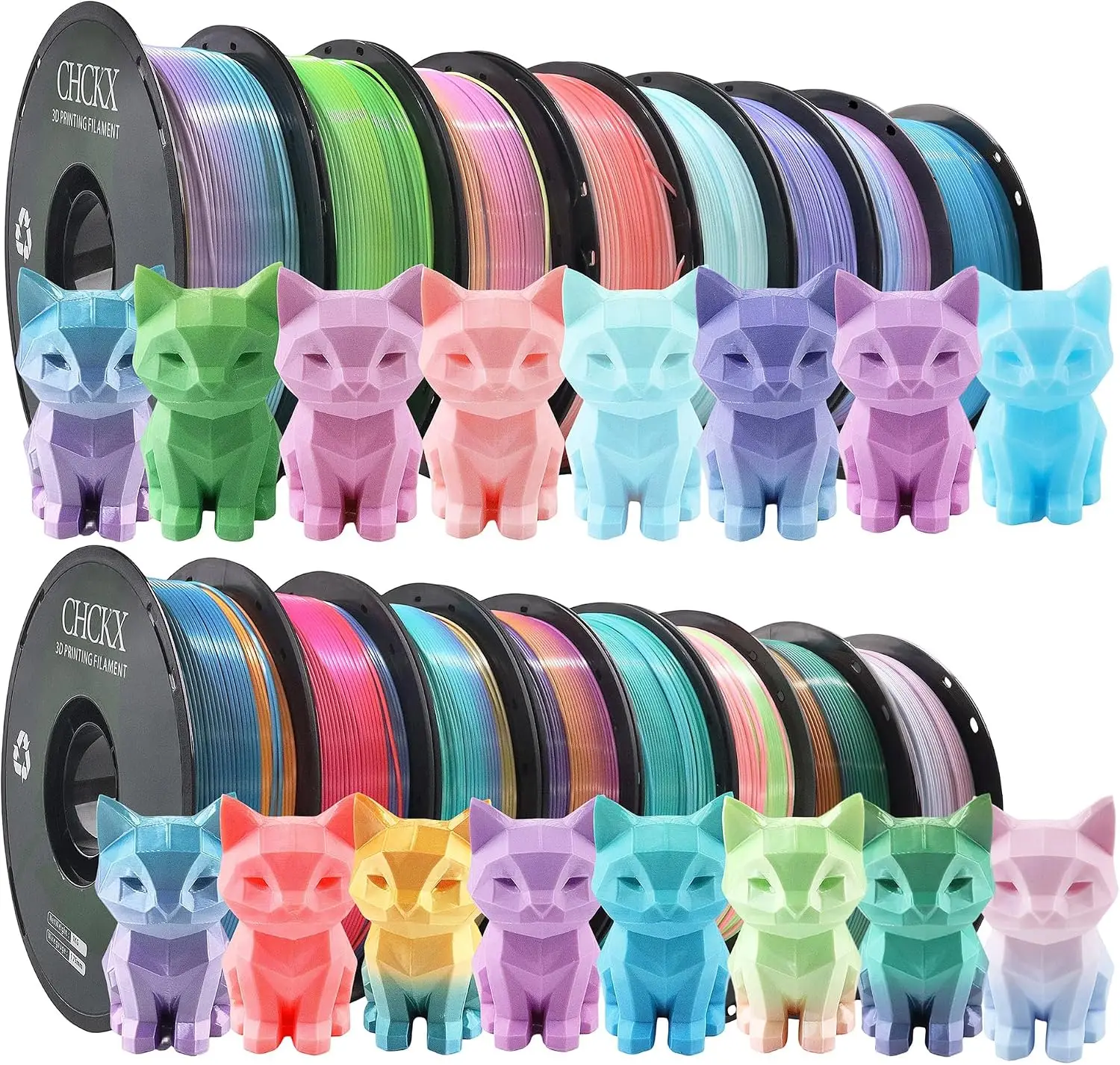 US Warehouse16 Pack Silk Rainb - огляд і ціна Filament 1.75