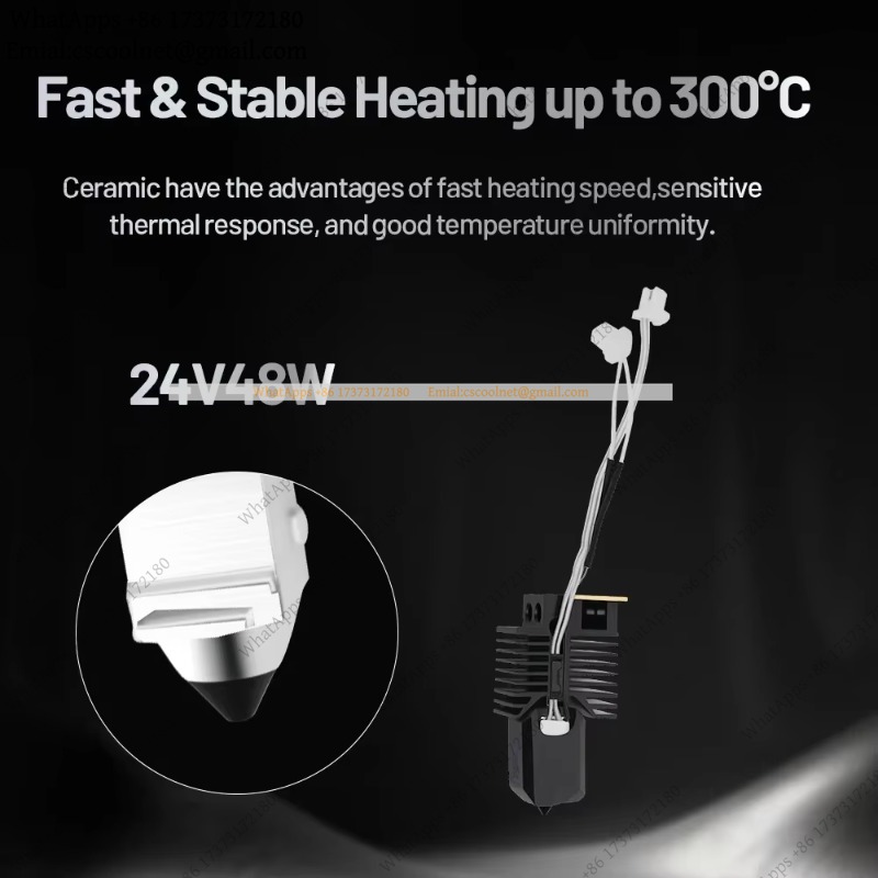 JS04 Hotend for Snapmaker U1 H - огляд і ціна High Flow Ceramic Hotend