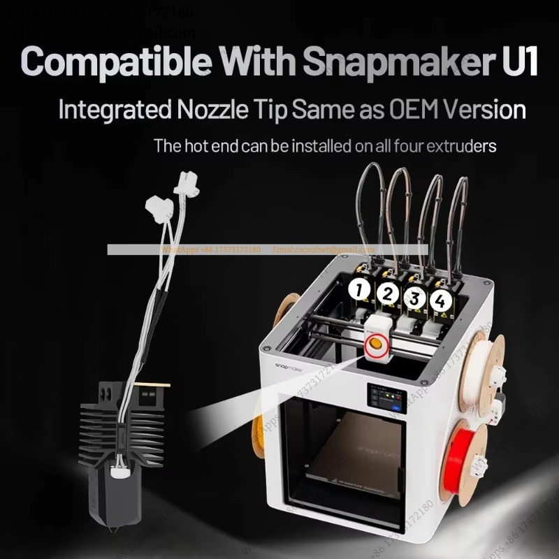 JS04 Hotend for Snapmaker U1 H - огляд і ціна High Flow Ceramic Hotend