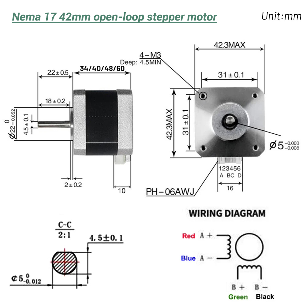 Nema17 Stepper Motor 42 Motor  - огляд і ціна 3D Printer