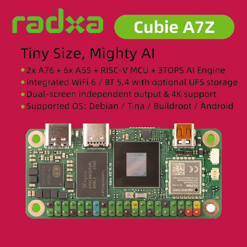 Radxa Cubie A7Z, Allwinner SoC - огляд і ціна Resin Vat
