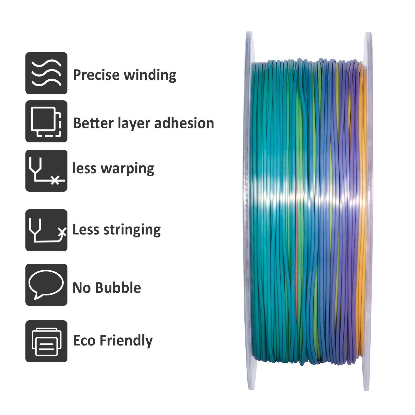GEEETECH 5Kg 3D Silk PLA Filam - огляд і ціна Filament 1.75