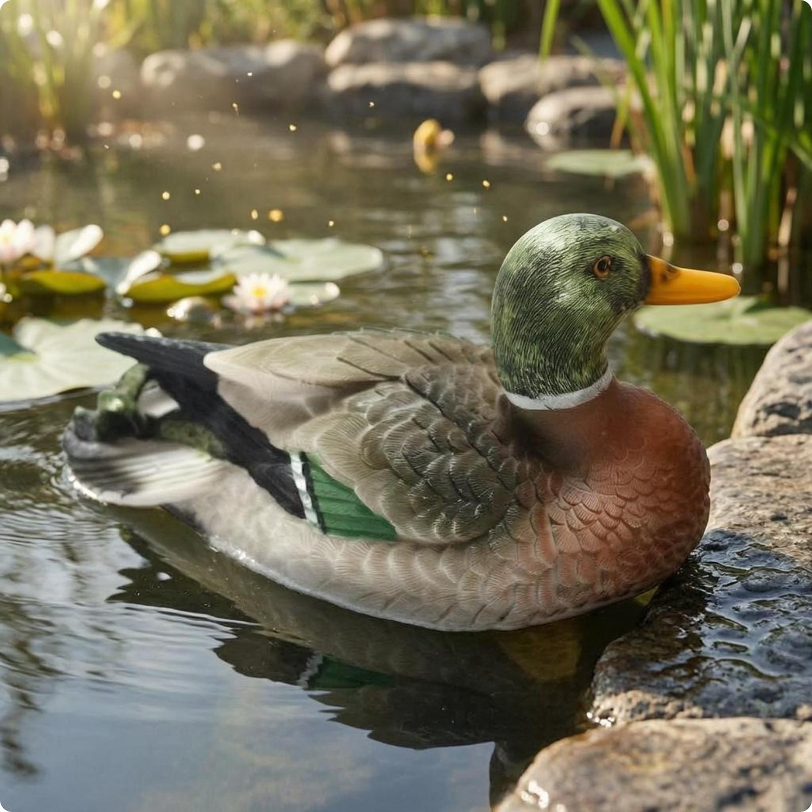 Resin Duck Figurine Outdoor Po - огляд і ціна Resin