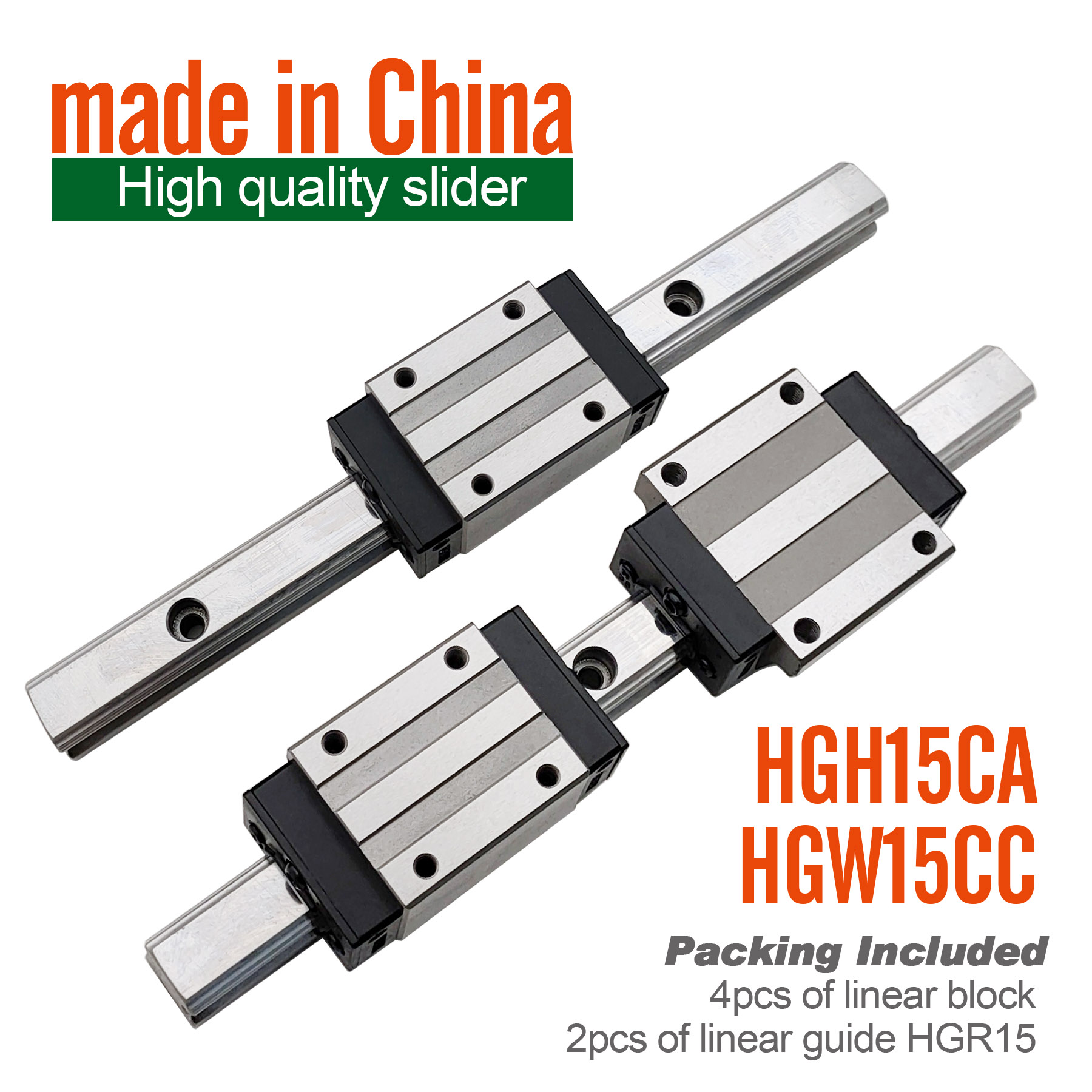 HGW15CC HGH15CA  2pcs HGR15 li - огляд і ціна Linear Rail Mgn12H Set