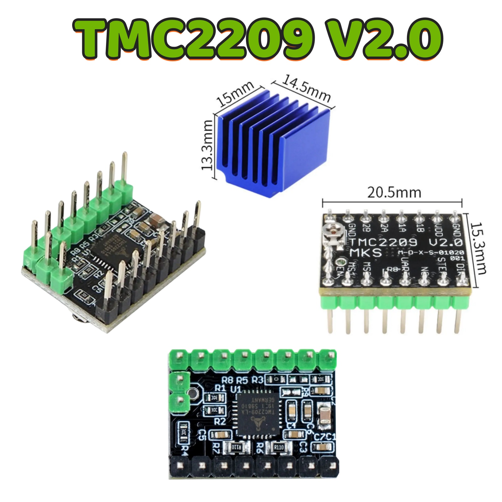 MKS TMC2209 V2.0 Stepper Motor - огляд і ціна Mks Sgen