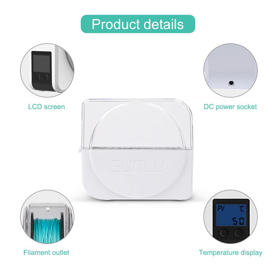 SUNLU Filament Dryer S1 Plus B - огляд і ціна Filament 1.75